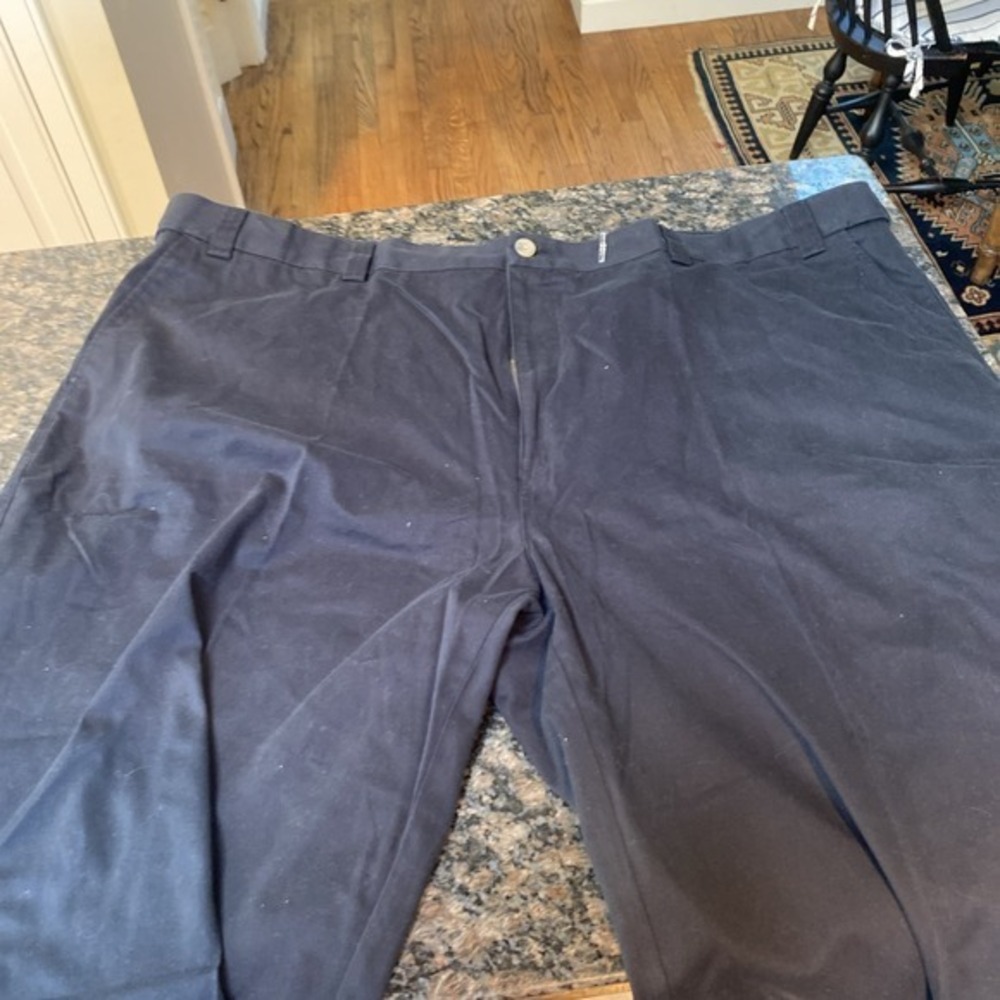 Harbor Bay Men's Pants 54R Blue Flat Front‎ New Tag Msrp 55.00           3623